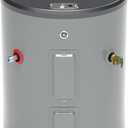 GE Appliances 26 Gallon Versatile, Electric Water Heater with Adjustable Thermostat & Drain Valve, Side Port, Lowboy, 240 Volt