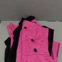 RAMOUG Two Tone Lapel V Neck Double Breasted Peplum Jacket Sexy Belted Blazer Mini Dress (Medium, A06 Rose Pink)