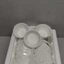 Domensi 18 Pcs 8 oz Porcelain Bowls Small Dessert Bowls Porcelain Broth Cups Soup for Ice Cream Dipping Sauce Bouillon Soups Salads Cereal, Microwave and Dishwasher Safe