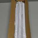 Thestoa White Shower Curtain Rod Adjustable 43-78 inch, 1"Diameter Spring Tension Curtain Rod No Drill, Anti-Rust Non-Slip Shower Rod, White Shower Rod for Bathroom Tension