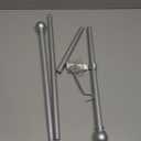 Curtain Rods for windows 32-48 inch, 5/8 inch Decorative Silver Splicing Heavy Duty Metal Curtain Rod set with Brackets