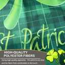 2 x Happy St Patricks Day Hat Clover Shamrock Flags 3x5 Outdoor Double Sided- Lucky Flag 3 Ply Heavy Duty with Brass Grommets for Holiday Outdoor Outside