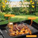 17 PCS Griddle Accessories Kit, Flat Top Grill Accessories Set for Blackstone and Camp Chef, Grill Spatula Set with Enlarged Spatulas, Scraper - Outdoor Barbecue Tools Gifts for Men Dad Him