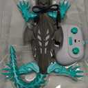 TWFRIC Wall Climbing Gecko Lizard, Robot Geckos Lizards Rechargeable Remote Control Car Toy RC Cars Toys for Kids RC Crawler for Boys & Girls Ages 6 & Up Halloween Christmas Birthday Gifts (Grey)