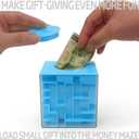 Trekbest Money Maze Puzzle Box - A Fun Unique Way to Give Gifts for Kids and Adults (Blue)