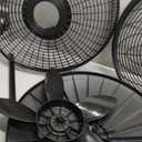 Lasko Pedestal Fan, Oscillating Fan for Bedroom with Adjustable Height and 3 Cooling Speeds, Portable, 18", Black, 1827