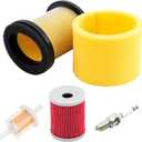 KLWZH 0470-421 Air Filter Oil Filter Kit for Arctic Cat 250 2x4 4x4 1999-2005 Arctic Cat 300 2x4 4x4 1998-2005 Replace for 0470-421, 0470-355 with Fuel Filter Spark Plug