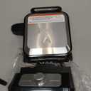 Ninja BW1001 NeverStick PRO Belgian Waffle Maker, Vertical Design, 5 Shade Settings, with Precision-Pour Cup & Chef-curated Recipe Guide, Black & Silver