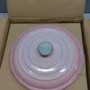 VORRINGARD Enameled Cast Iron Dutch Oven Pot with Lid, for Sourdough Bread Baking, Round Dutch Ovens, 4.5 Quart, Pink