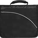 Avery 2" Inch Zipper Binder, 3 Round Rings, Durable Messenger Nylon Zipper Black Binder, Tablet Holder, 6-Pockets with 5 Tab Dividers, Carry-All Storage Binder (26051)