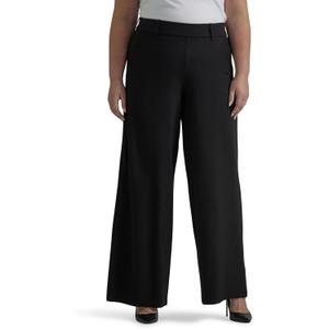 Lee Womens Ultra Lux Comfort Any Wear Wide Leg Pant (20 Plus, Unionall Black)