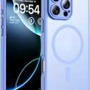 TOCOL for Phone 16 Pro Max Case, Compatible with Magsafe Charger, Full Camera Protection, Drop Protection, Translucent Matte Phone Case for iPhone 16 Pro Max 6.9 inch (Sky Blue)