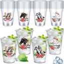 48 Pack 16 oz Derby Plastic Cups Bulk, Derby Clear Mint Julep Cups, Derby Party Supplies Plastic Cups, Derby Cups for Horse Racing Party, Plastic Derby Party Cups for Horse Party Decorations