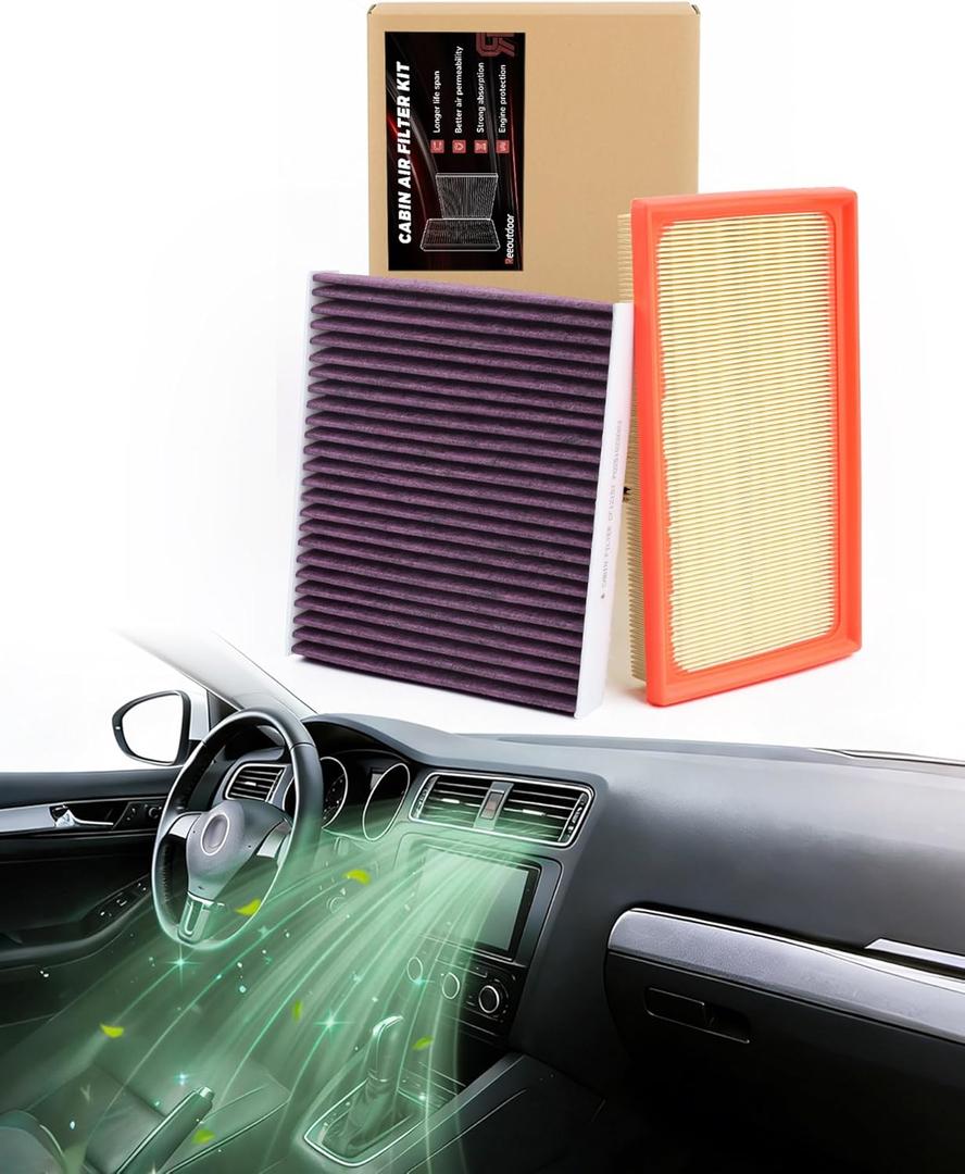 RAV4/Camry Hybrid Engine & Cabin Air Filter Kit for 2019-2025 RAV4 Hybrid, 2018-2025 Camry Hybird, 2020-2025 Highlander Hybrid, 2021-2025 Sienna, 2019-2022 Avalon Hybrid, 2021-2024 Venza Hybrid