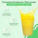 Concession Essentials – 16oz Frost Flex Plastic Cups – Shatterproof Reusable Drinkware for Parties, Weddings & Events – 25 Pack, 16oz-25ct