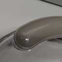 Microwave Splatter Cover with Water Steamer, Upgraded Microwave Cover for Food with Handle, Clear Plate Covers, Splatter Guard, Kitchen Essentials Gadgets, House Warming Gifts New Home, 10 Inch (Grey)