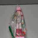 Christmas Nutcracker Decor, 14.2" Wooden Decorations, Collectible Ornament for Festival Party Outdoor Xmas Gifts (Square Bottom Lollipop)