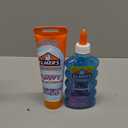 Elmers Fluffy Slime Kit, Includes Translucent Color Glue, Glitter Glue, Fluffy Slime Activator, 4 Count - Perfect for Birthday Parties, Gift Idea, Kids Activity