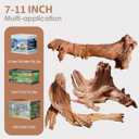 Jorewood Natural Aquarium Driftwood for Fish Tanks & Reptile Terrariums – Safe Fish Tank Decorations, Unique Twisted Branches 3-Piece 7-11 Inch Low Tannin, Easy to Sink