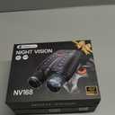 Night Vision Goggles - Smart APP 4K Night Vision Binoculars, 10000mAh Battery, 128GB Card for Photo and Video, 3'' UHD Screen & 8X Zoom Binoculars for Camping, Hunting, Security (Black)