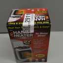 Ontel Handy Heater Turbo Wall Outlet Plug In Heater  Portable Indoor Ceramic Space Heater w/Adjustable Thermostat, 12-Hour Timer, Auto Shut Off, Quiet  Plug In Wall for Office, Bedroom, Camping