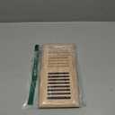 Red Oak Hardwood Drop in Floor Register, 4X10 Inch, High Output Air Flow, with Damper, Unfinished