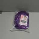 Purple Bob Wig with Heart Sunglasses - Heat-Resistant, Synthetic Fiber, Adjustable and Natural Looking