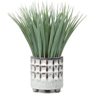 Hollyone Fake Grass Plant in Ceramic Pot Artificial Potted Plants Small Faux Plants for Home Decor Realistic Green Grass House Living Room Bedroom Bathroom Office Indoor & Outdoor Greenery Decoration (Power/Dusty Look) Hollyone Fake Grass Plant in Ceramic Pot Artificial Potted Plants Small Faux Plants for Home Decor Realistic Green Grass House Living Room Bedroom Bathroom Office Indoor & Outdoor Greenery Decoration (Power/Dusty Look)