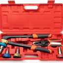 IWISS PEX-A Expansion Tool Kit with 3/8’’, 1/2’’ 3/4’’ & 1’’ Auto Rotation Expander Heads, Tubing Cutter, Ring Removal Tool for Uponor Wirsbo ProPEX, PowerPEX Fittings