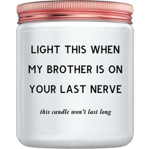 Funny Sister in Law Gifts for Best Sister-in-Law Birthday Gift Ideas - Mother's Day Christmas Wedding Gifts for Future Sister-in-Law Lavender Candle (Burn Long)