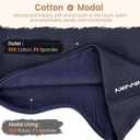 Beanie for Women - Men Modal Sleep Cap, Cotton Chemo Beanie Hat - Unisex Skull Cap - Soft and Skin Friendly Beanies (Black+navy Blue)