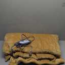 Westinghouse Electric Blanket with Foot Pocket for Adults, Ultra Soft Flannel to Sherpa Heated Throw with 6 Heating Levels & 2-10 Hours Time Settings, Fast Heating & Machine Washable, 50x62, Brown