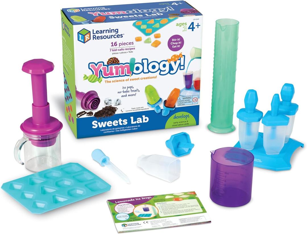 Learning Resources Yumology Science Sweets Lab,STEM Toys, Candy Experiments, Science Kit for Kids, Fun Gifts for Kids, 16 Pieces, Ages 4+