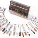 DEWEL Wood Furniture Markers & Filler Sticks Repair Kit, New Improved 18 Colors Touch Up Markers and Wax Sticks - Cover Damaged Wooden Surface and Floor, for Pet Scratches, Stains, Cracks and Dents