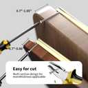 Cobbe 10 Pack i-Shaped Champagne Bronze Cabinet Pulls 7-9/16 inch(192 mm) Hole Centers Kitchen Cabinet Handles Drawer Pulls Kitchen Cabinet Hardware