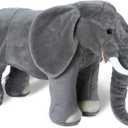 Melissa & Doug Giant Elephant - Lifelike Stuffed Animal (Over 3 feet Long), 26.4 x 18.5 x 11.8