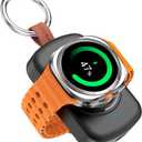 for Samsung Galaxy Watch Charger,1800mAh Portable Charger for Samsung Galaxy Watch 8/8 Classic/7/Ultra/6/6 Classic/5/5 Pro/4/3,Active 2/1,Wireless Magnetic (Black)