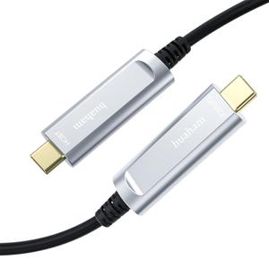 USB C Fiber Optic Cable 66FT, 10Gbps Active USB 3.2 Gen2 Cable with German SiliconLine Chip, Long Distance USB C Cable Compatible with Logitech 4K Camera,VR,Video Conference,Industrial System