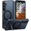 TORRAS Strong Magnetic & Seamless Stand for Samsung Galaxy S26 Plus Case, Fit for MagSafe, Mil-Grade Drop Protection, Adjustable Kickstand for Samsung Galaxy S26+ Case, Translucent Back/Black Edge
