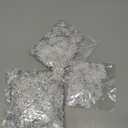 3000 Pcs Christmas Glitter Snowflakes Confetti Decorations Bulk for DIY Craft Assorted Sizes Table Scatter Winter Confetti Snow for Winter Wonderland Party Supplies Home Decoration(Silver)