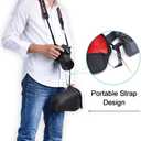 CADeN DSLR SLR Camera Sleeve Case with Neoprene Protection, Compatible for Nikon, Canon, Pentax, Sony and ect (Medium Black)