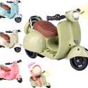 Scooter for Labubu, Scooter Toy with Light and Music, Have a Seat for Labubu Accessories, Mini Electric Doll Scooter Interactive Decor Desktop Ornaments (Green)