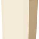 JOSUCLEN Bathroom Trash Can 4 Gallon,Small Slim Garbage Can, Open Top Trash Can for Bathroom, Kitchen, Office, Bedroom, Living RoomCreamy