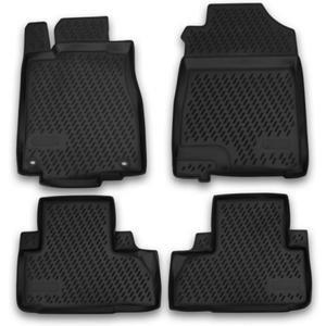 Fits 2012-2016 Honda CR-V/CRV Floor Mats Front & 2nd Row Seat Liner Set 3D Custom Fit All-Weather Full Set Liners (Black)