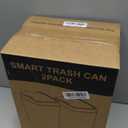 Vanpopubs 2 Pack 2.7 Gal Bathroom Trash Can with Lid, Automatic Trash Can Small Smart Garbage Can Touchless, Slim Motion Sensor Waterproof Plastic Trash Bins for Bedroom Office Kitchen Toilet Black