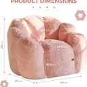 MAXYOYO Bean Bag Chair for Adults, Floral Shaped Bean Bag Sofa, Single