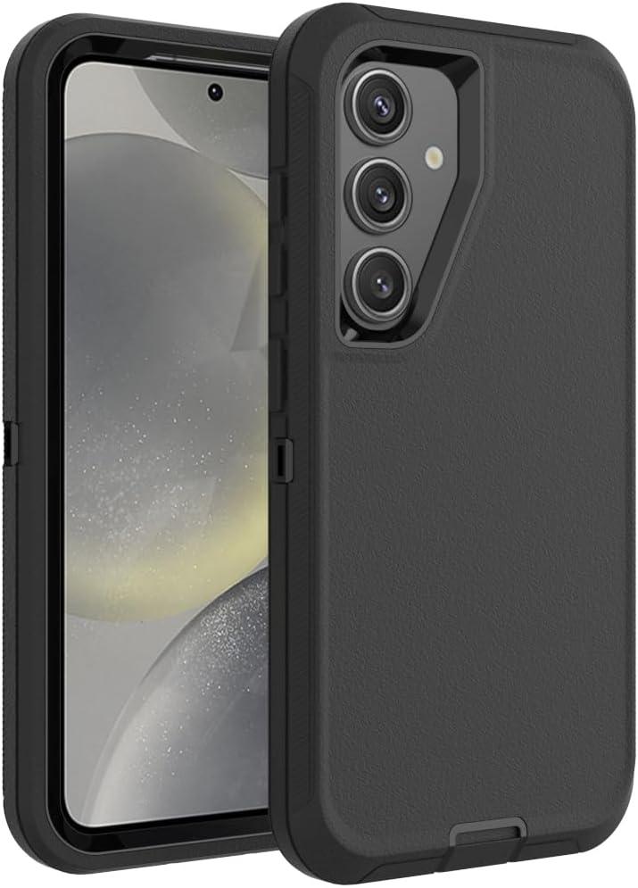 Case for Galaxy S25 Plus, Heavy-Duty Tough Rugged Shockproof Drop Protective Cover Cases for Samsung Galaxy S25 Plus, Black