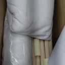 4 PCS Teepee Tent for Kids,Washable Tapered Kids Teepee Tent,Bohemian Teepee Tents,White Collapsible Sleepover Tents,for Boys and Girls Sleepover Pajamas Party Birthday SPA