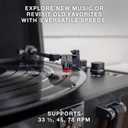 Victrola Journey Bluetooth Portable Suitcase Record Player with Built-in Speakers, 3 Speed Vinyl Record Player, RCA Out, Headphone Jack (Rose Gold)