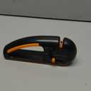 Orange Ninja 4-Stage Knife Sharpener & Serrated Knife Sharpener Repairs, Sharpens & Polishes Blades with Ergonomic Non-Slip Grip